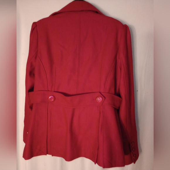 Guess Women's XLarge Pink Wool Blend Coat - Picture 2 of 9